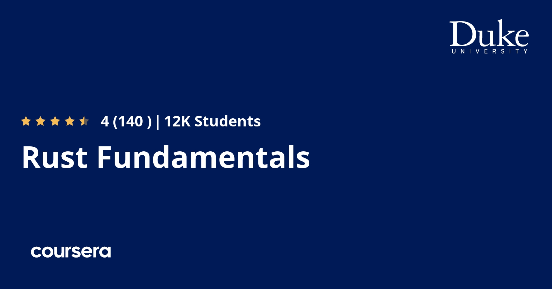 Rust fundamentals certificate